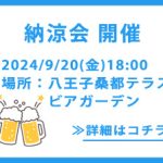 多摩経営者連盟2024年度納涼会八王子桑都テラスビアガーデン